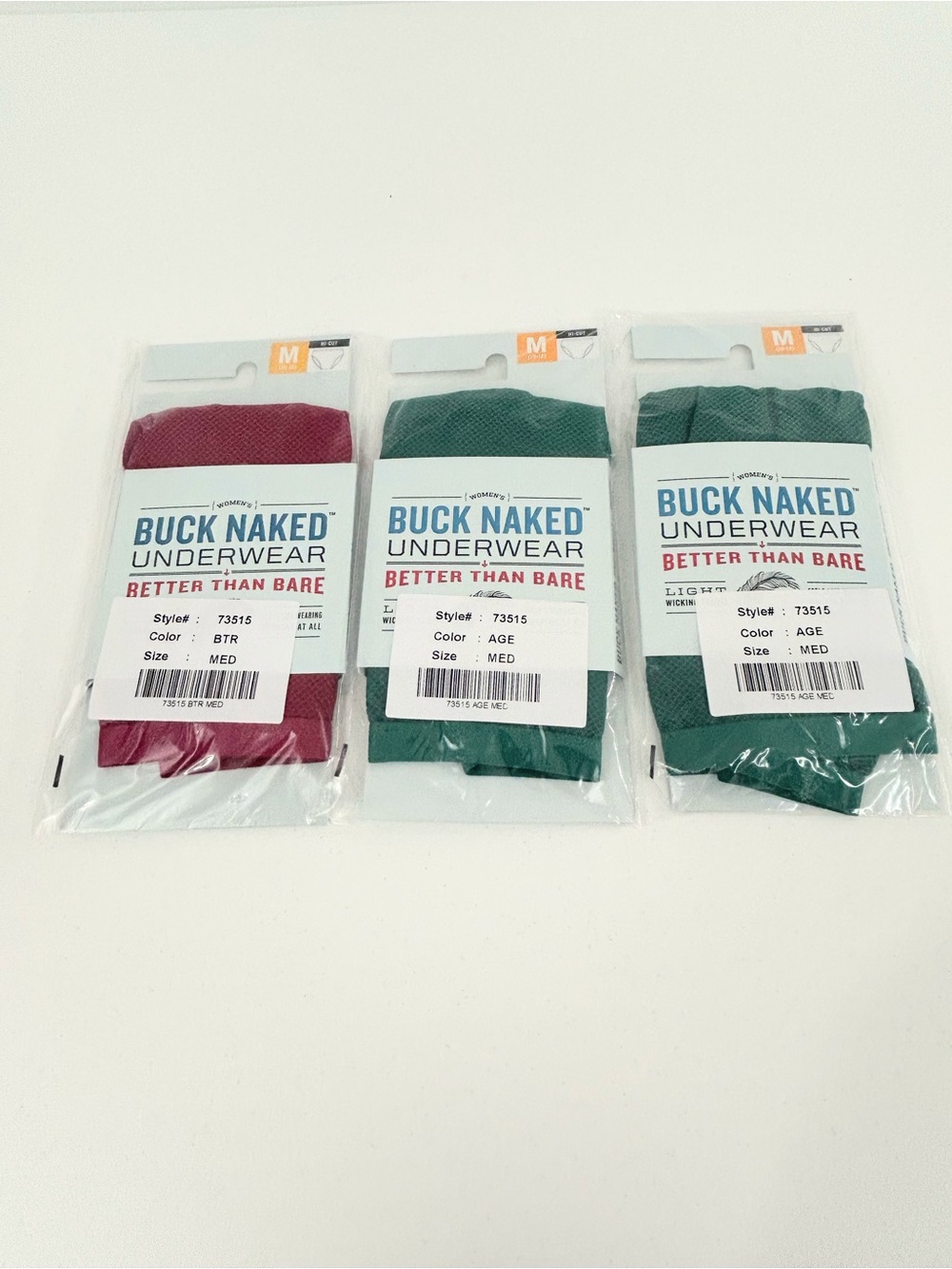 Duluth Buck Naked Performance Hi-Cut Underwear Trio Size M NEW